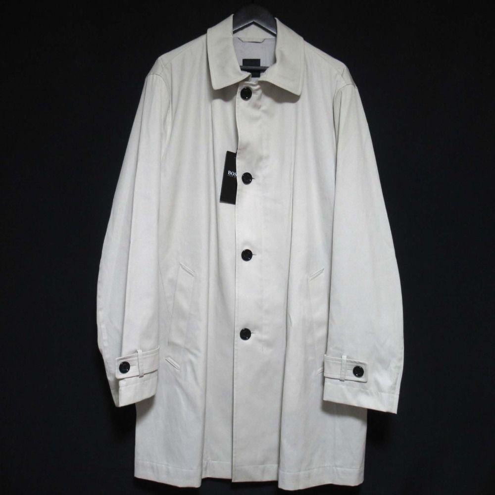 HUGO BOSS ヒューゴボス Dain3 ステン コート サイズIT54 アイボリー メンズ 古着