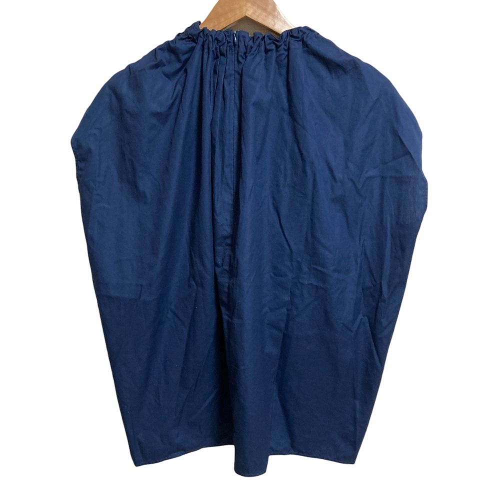 MARNI マルニ ギャザーネックブラウス サイズ38 ネイビー レディース 古着