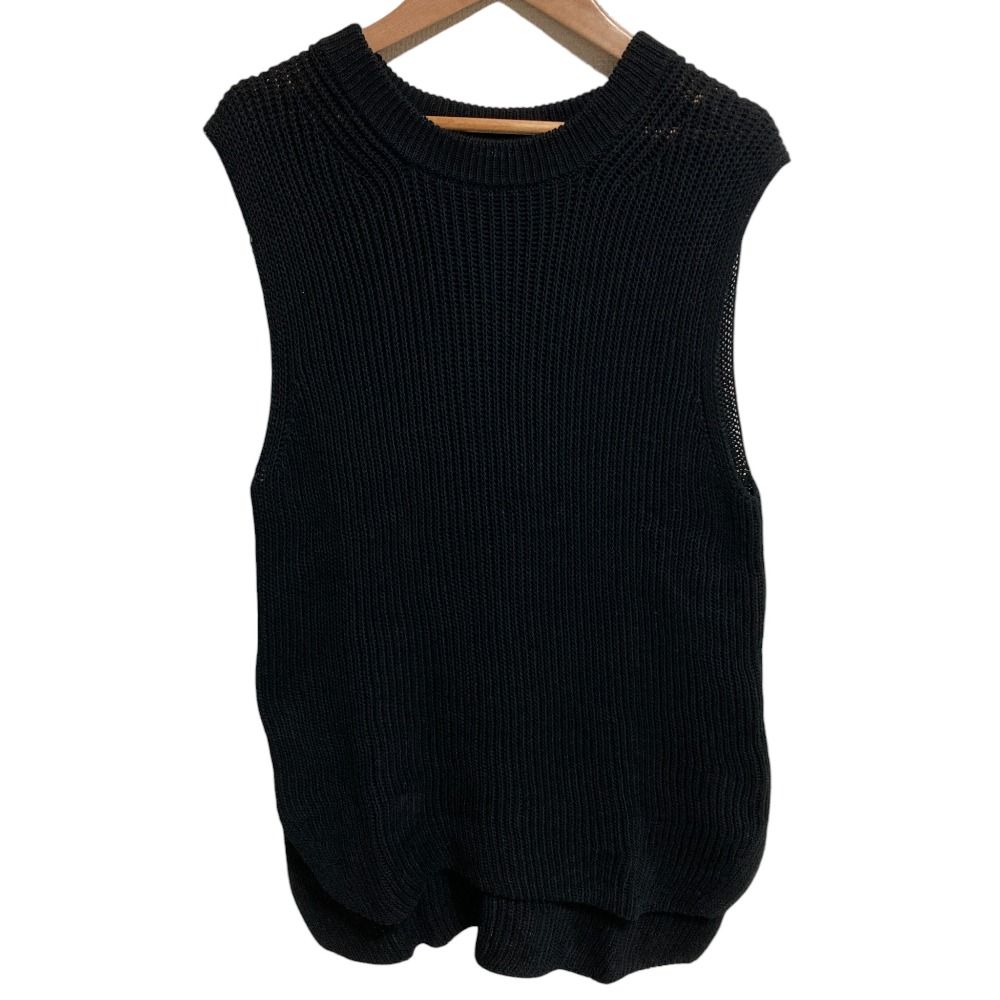 24SS EVERYDAY I LIKE. エブリデイアイライク Polite ニット ベスト 24080500811010 ブラック レディース 古着