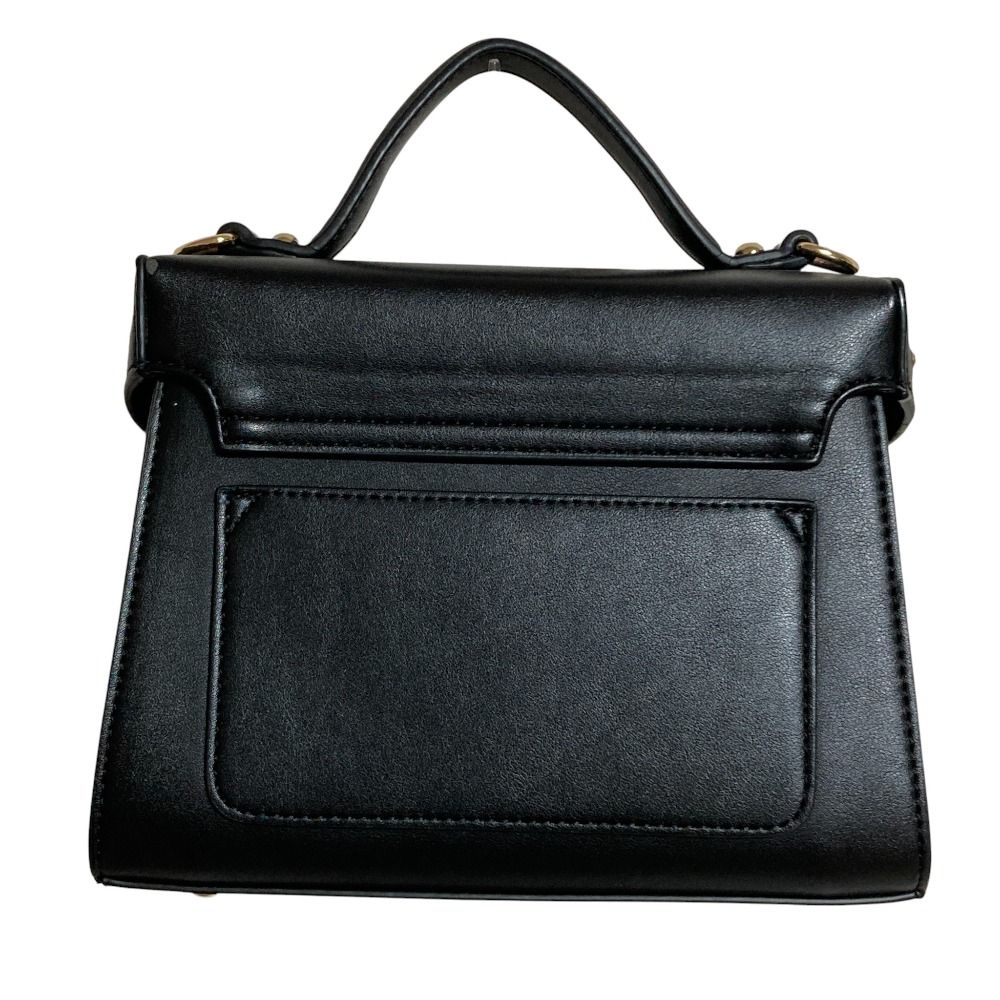 DIANA スタッズ ショルダーバッグ 黒 ブラック 靴・バッグのダイアナ