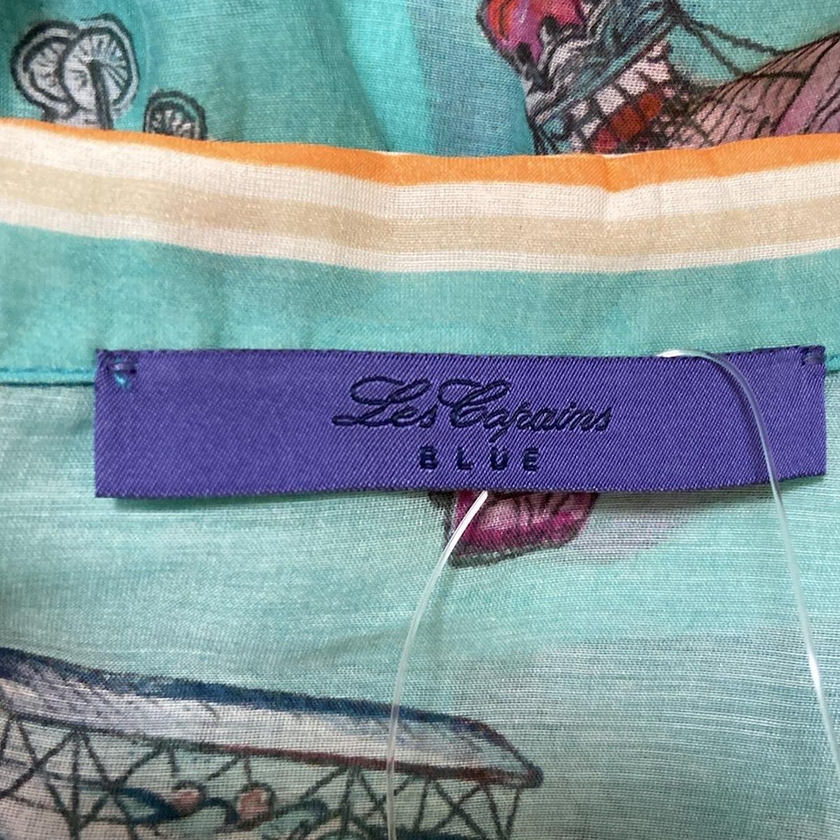 レコパン LesCopains サイズ44 L 黒×白×ダークグリーン レディース ニット/ドット柄 ワンピース レコパン セーター LesCopains(レコパン) 長袖セーター サイズ48 XL