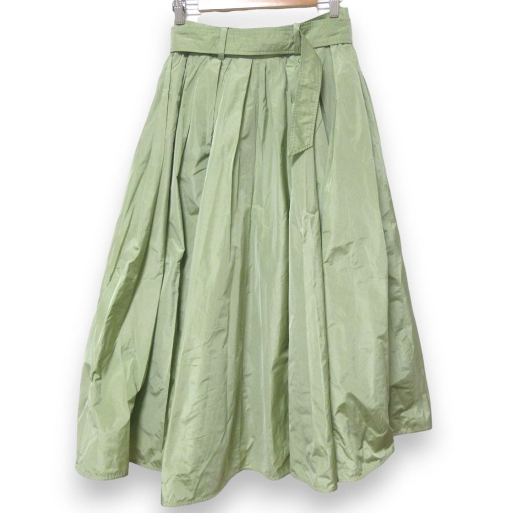 MaxMara マックスマーラ ロングトレンチスカート I40 グリーン系 レディース 古着