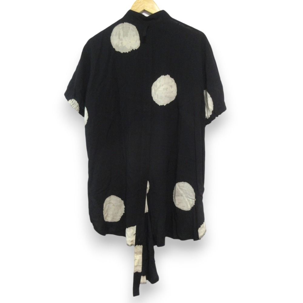 Y s ワイズ ヨウジヤマモト ショートスリーブ バンド シャツ サイズ1 ブラック レディース 古着
