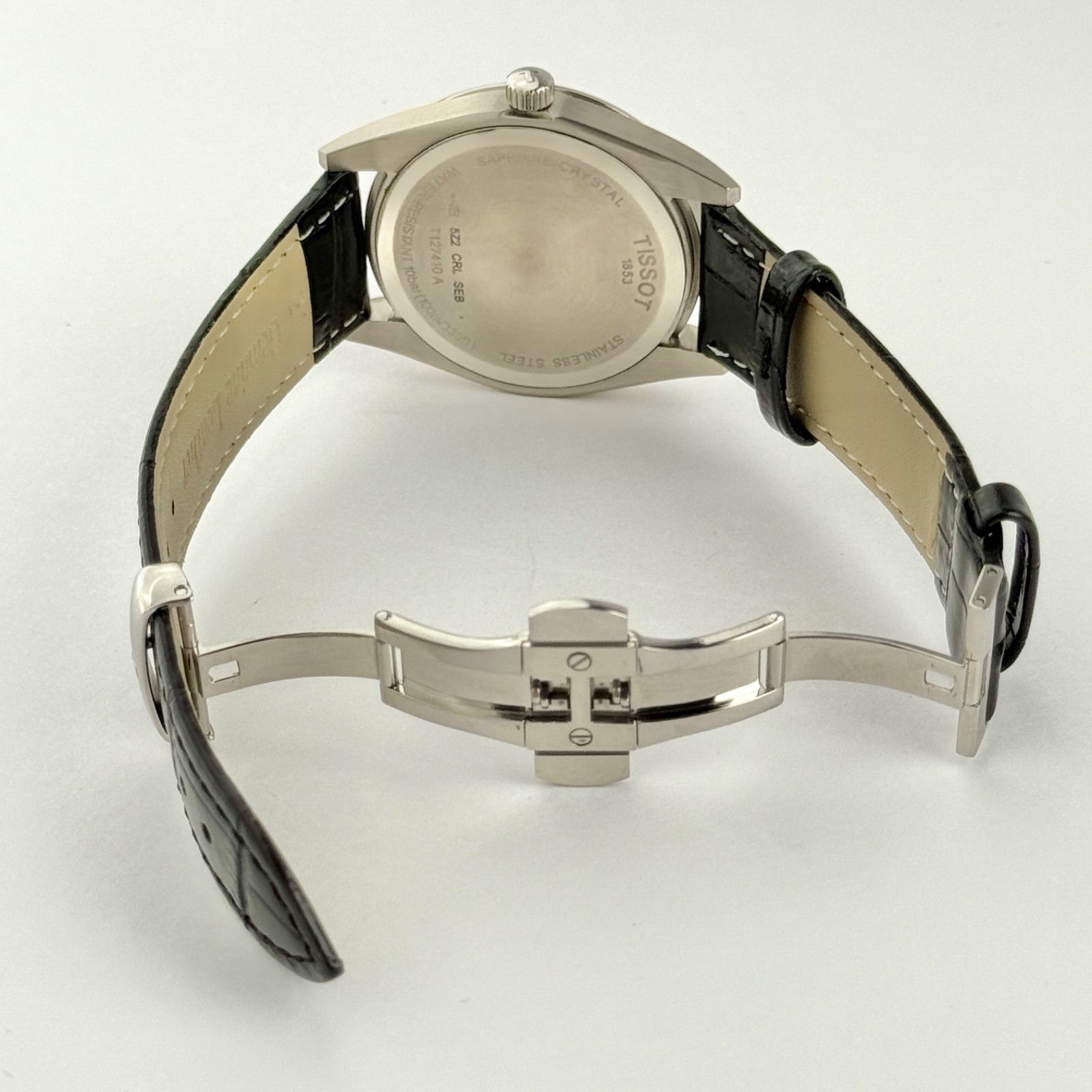 ティソ ジェントルマン T127410A 新品ベルト 新品電池 メンズ 499  