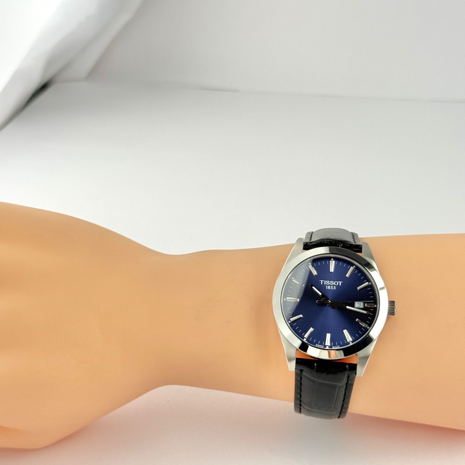 ティソ ジェントルマン T127410A 新品ベルト 新品電池 メンズ 499  