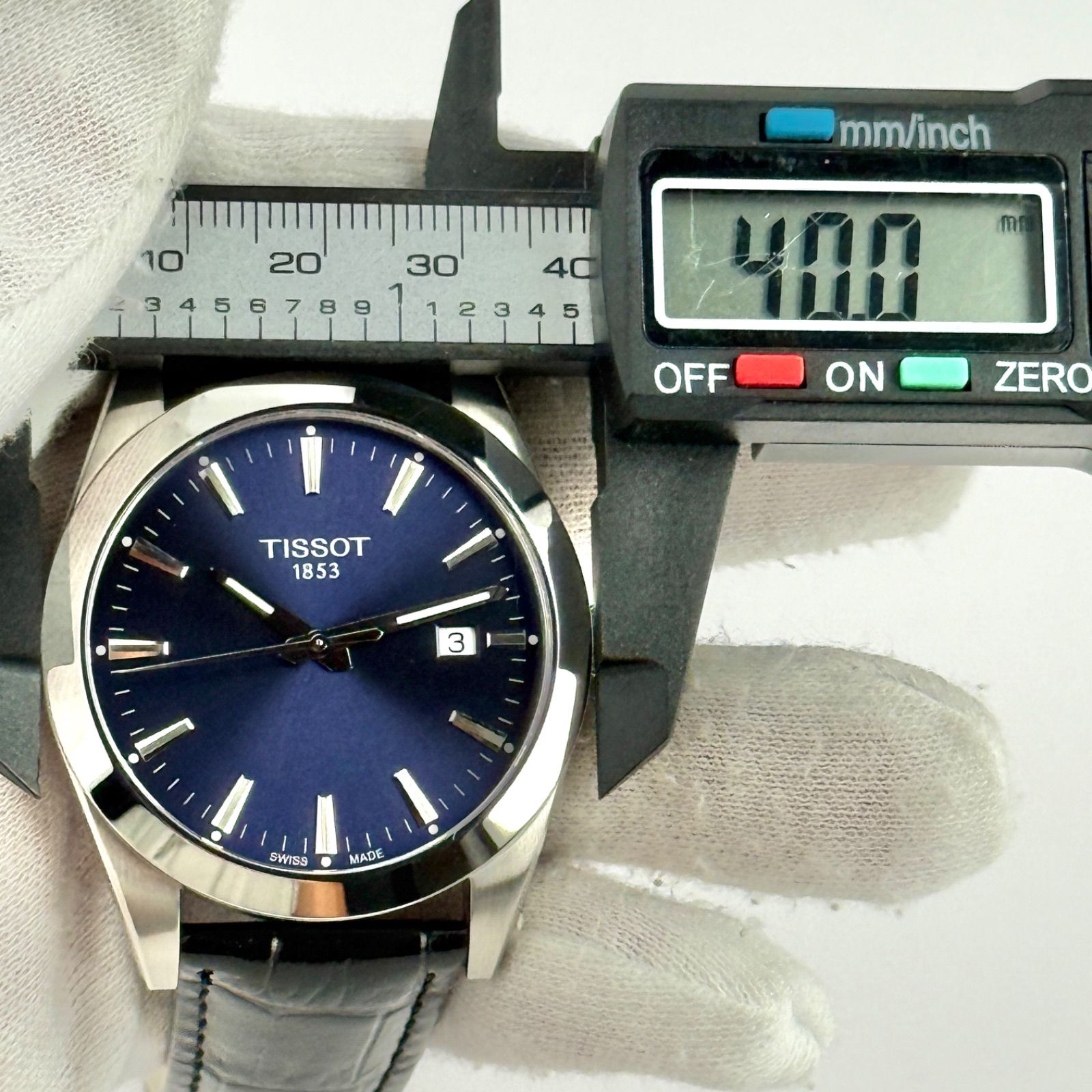 ティソ ジェントルマン T127410A 新品ベルト 新品電池 メンズ 499  