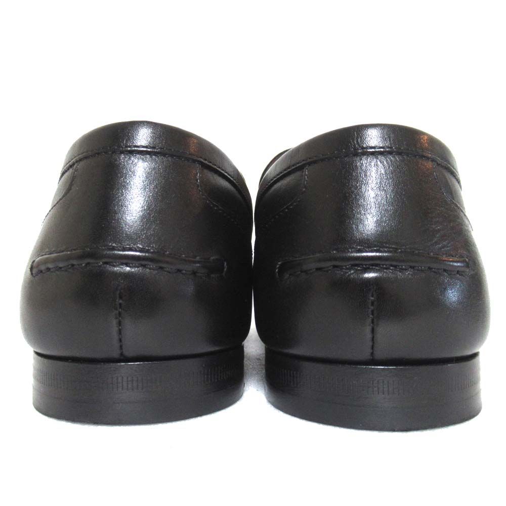  GUCCI グッチ ヨルダーン ホースビット ローファー ドレスシューズ 406994 サイズ5 24 cm相当 ブラック×ゴールド金具 メンズ 古着 ローファー ブーツ 革靴