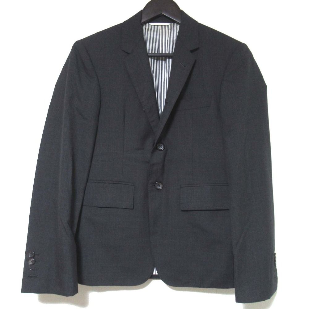 THOM BROWNE トムブラウン テーラードジャケット スラックスパンツ スーツ セットアップ サイズ00 チャコールグレー メンズ 古着