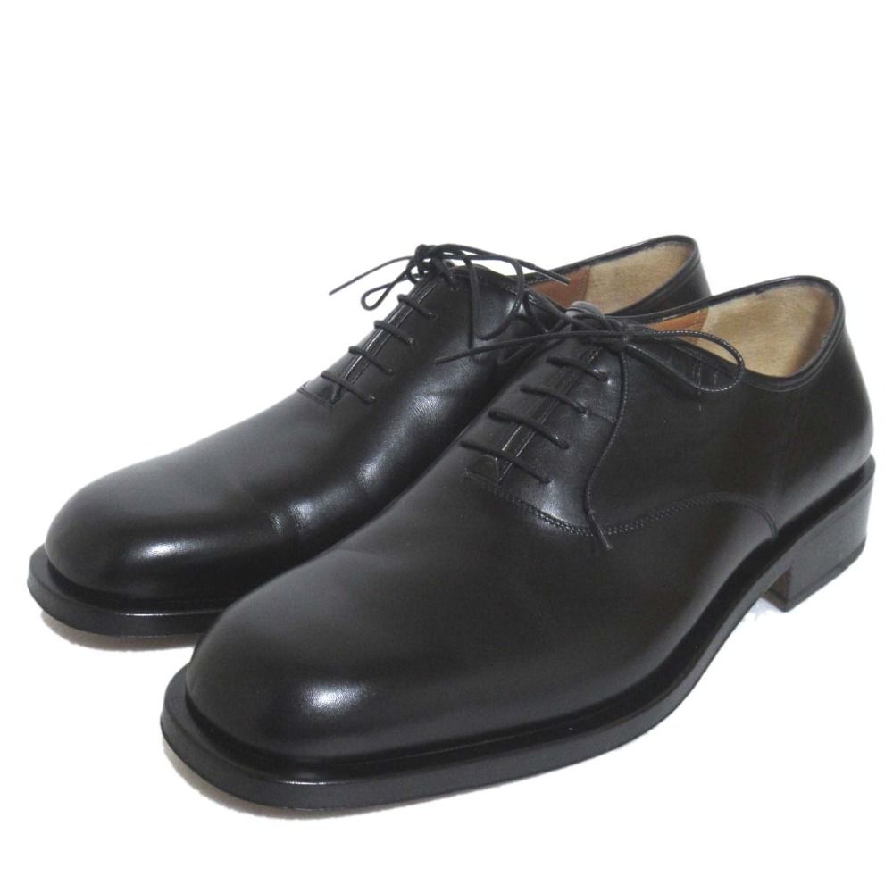 Salvatore Ferragamo サルヴァトーレフェラガモ レザー ビジネスシューズ ドレスシューズ サイズ7.5EEE 25.5cm相当 ブラック メンズ 古着