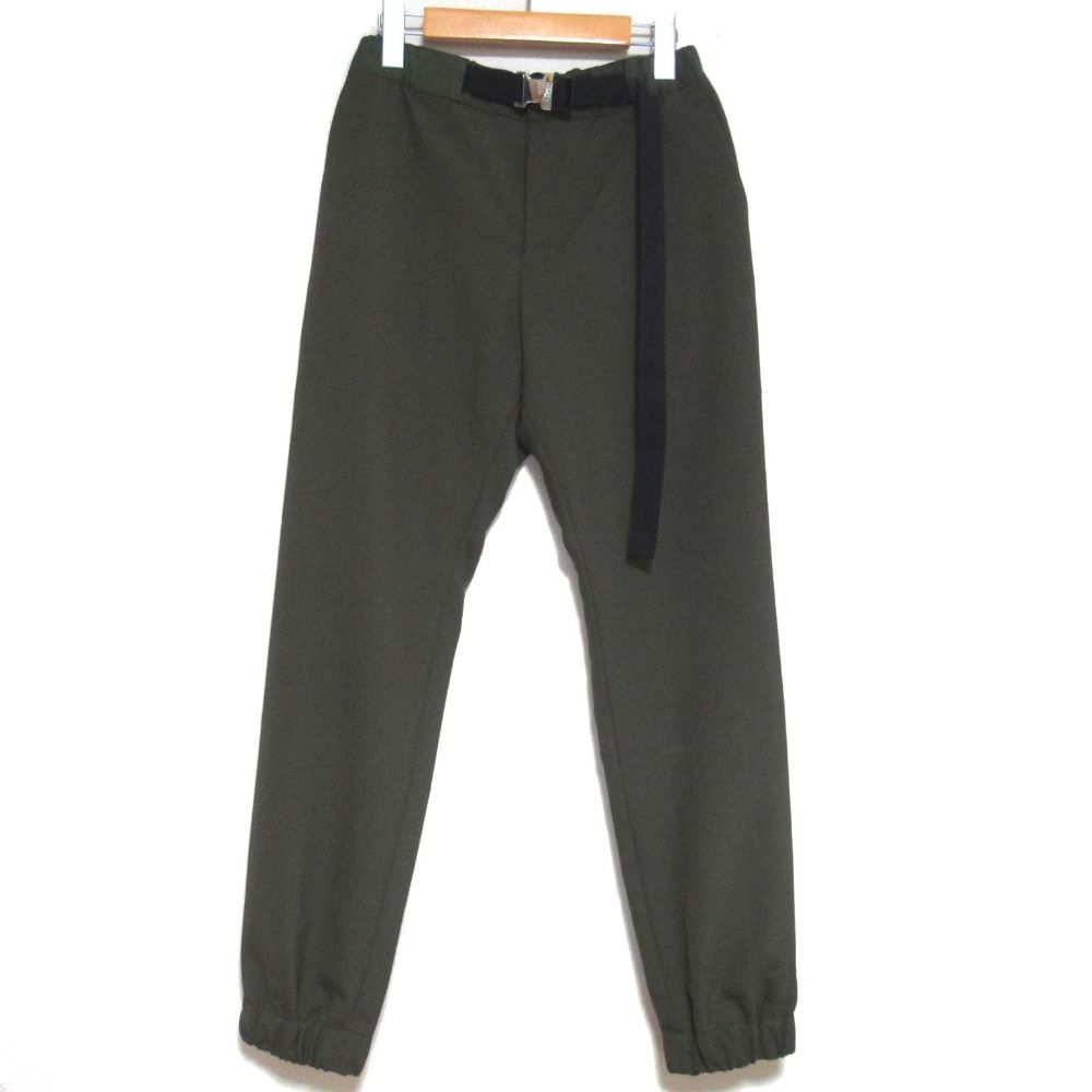 22SS Sacai サカイ SUITING PANTS ベルテッド スーチングパンツ 22-02674M サイズ0 カーキ メンズ 古着