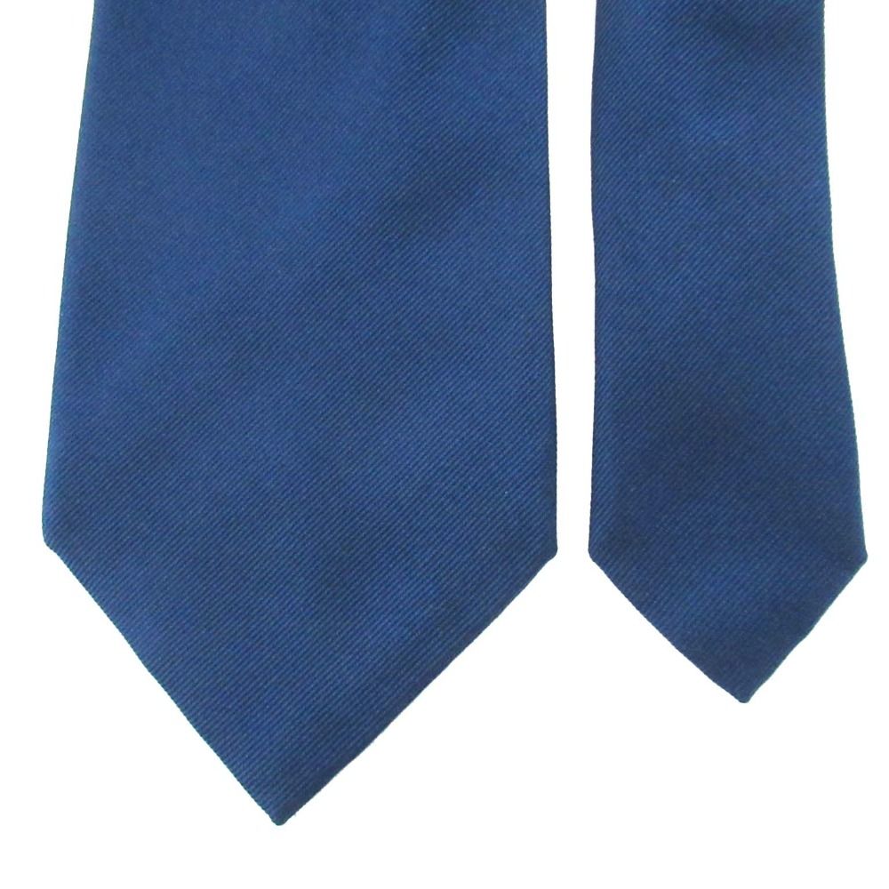 Loro Piana ロロピアーナ ソリッドタイ シルク ネクタイ ブルー ネイビーブルー メンズ 古着