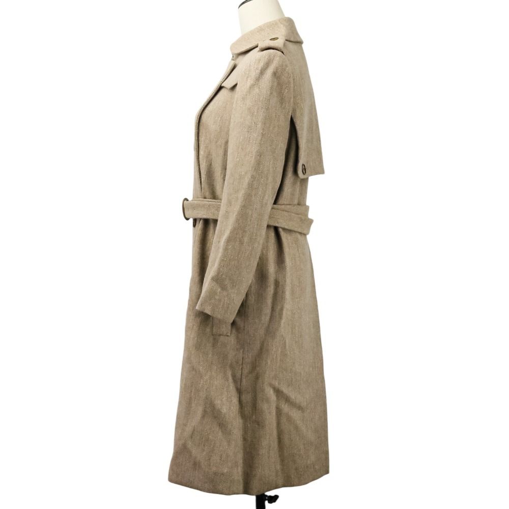 新品同様 mina perhonen ミナペルホネン Lewis ウール ロングトレンチ