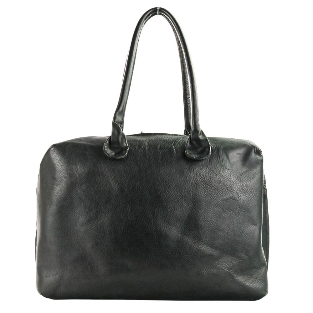 mina perhonen ミナペルホネン matka bag カウレザー ボストンバッグ sa9174 ブラック レディース 古着