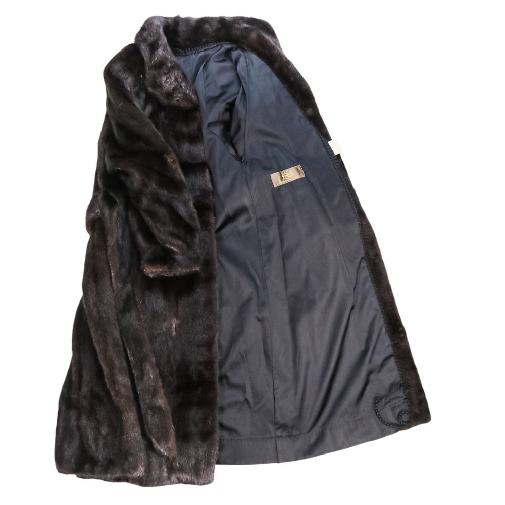 【最高級SAGA MINK】ショートコート 毛皮 ♪♪SAGA MINK サガミンク ショール 毛皮 焦げ茶 サガミンク 銀サガ