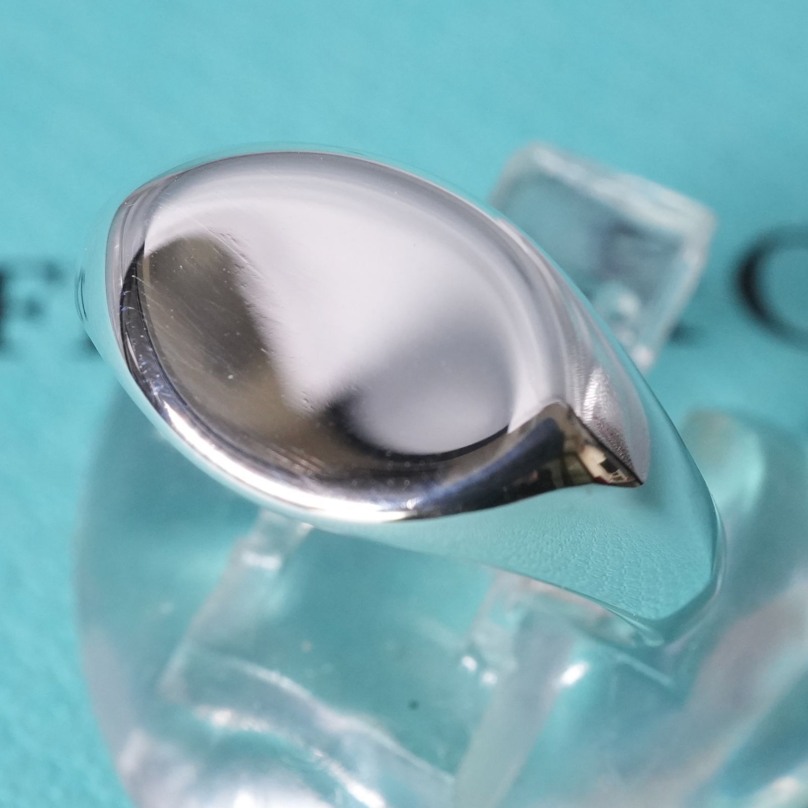 極美品9号 ティファニー シグネット シルバー リング 印台/24-1932S