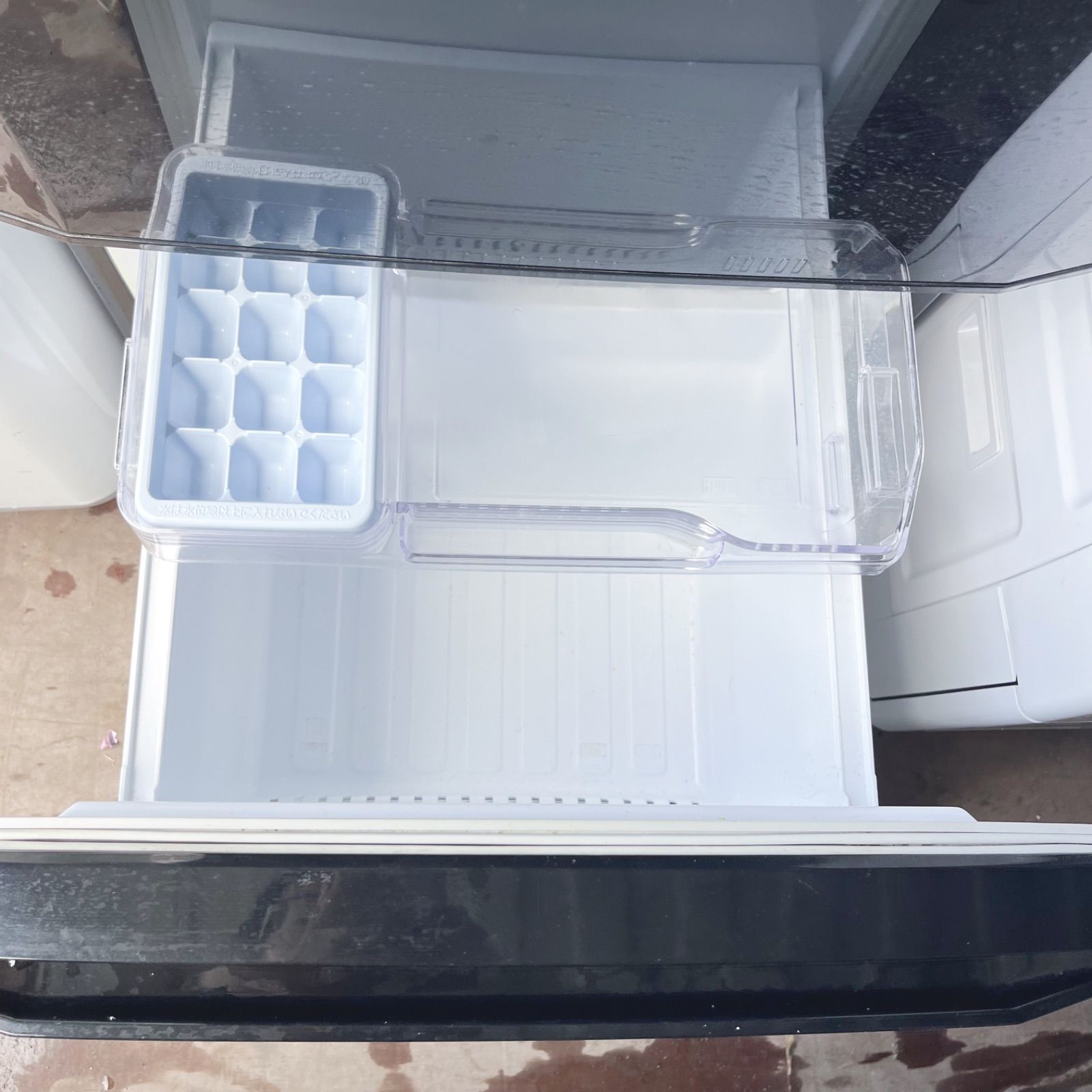 332取付無料！三菱低温ケース搭載スタイリッシュブラック冷蔵庫SHARP