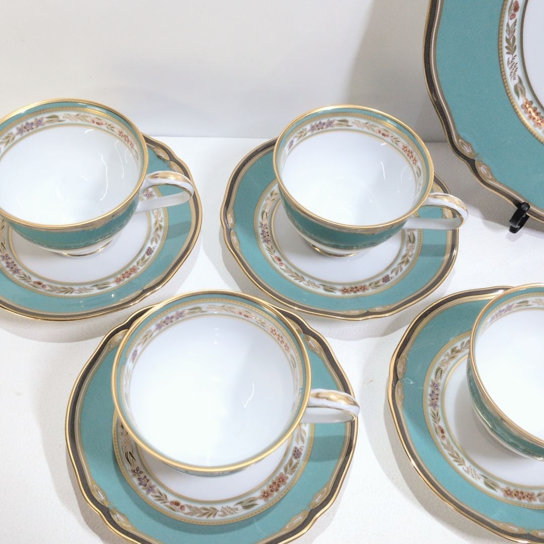 ノリタケ ハナリンス Hana rinsu 大皿 カップ ソーサー 4点セット Noritake ティーカップ コーヒーカップ