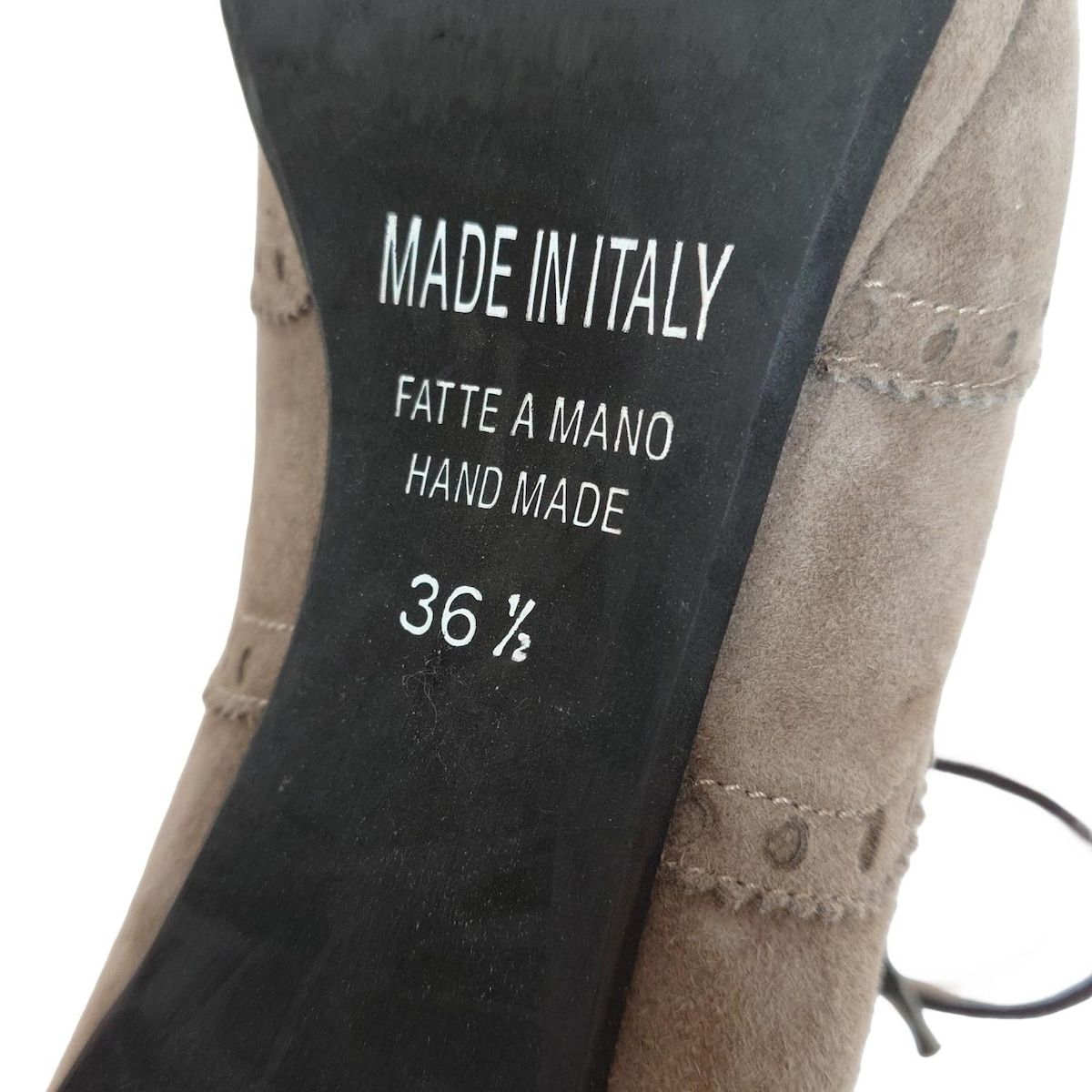  バーニーズ ブーティ 36 1 2 レディース - グレーベージュ ウィングチップ ブーティ ブーツ