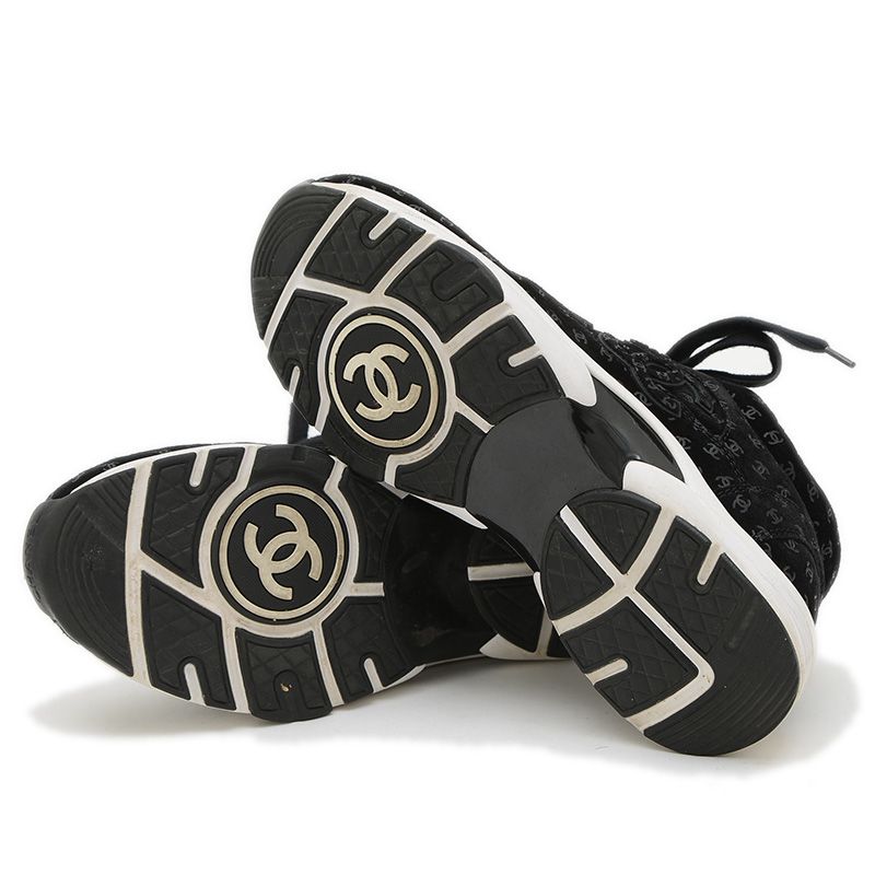  シャネル ココマーク スニーカー スエード ブラック 39 G 39230 スニーカー 靴