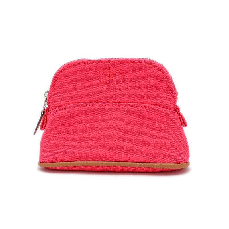 エルメス ボリードポーチ 16 ミニミニ キャンバス ピンク