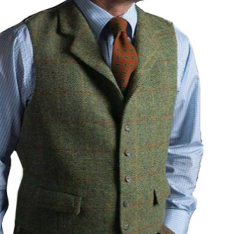 ベスト スーツ ジレ メンズ チェック柄 フォーマルベスト ジレベスト 前開き 襟付き スリム 細身 カジュアル 紳士 おしゃれ オフィス 通勤 ビジネス 結婚式 二次会 成人式 イギリス風 春 秋 #p