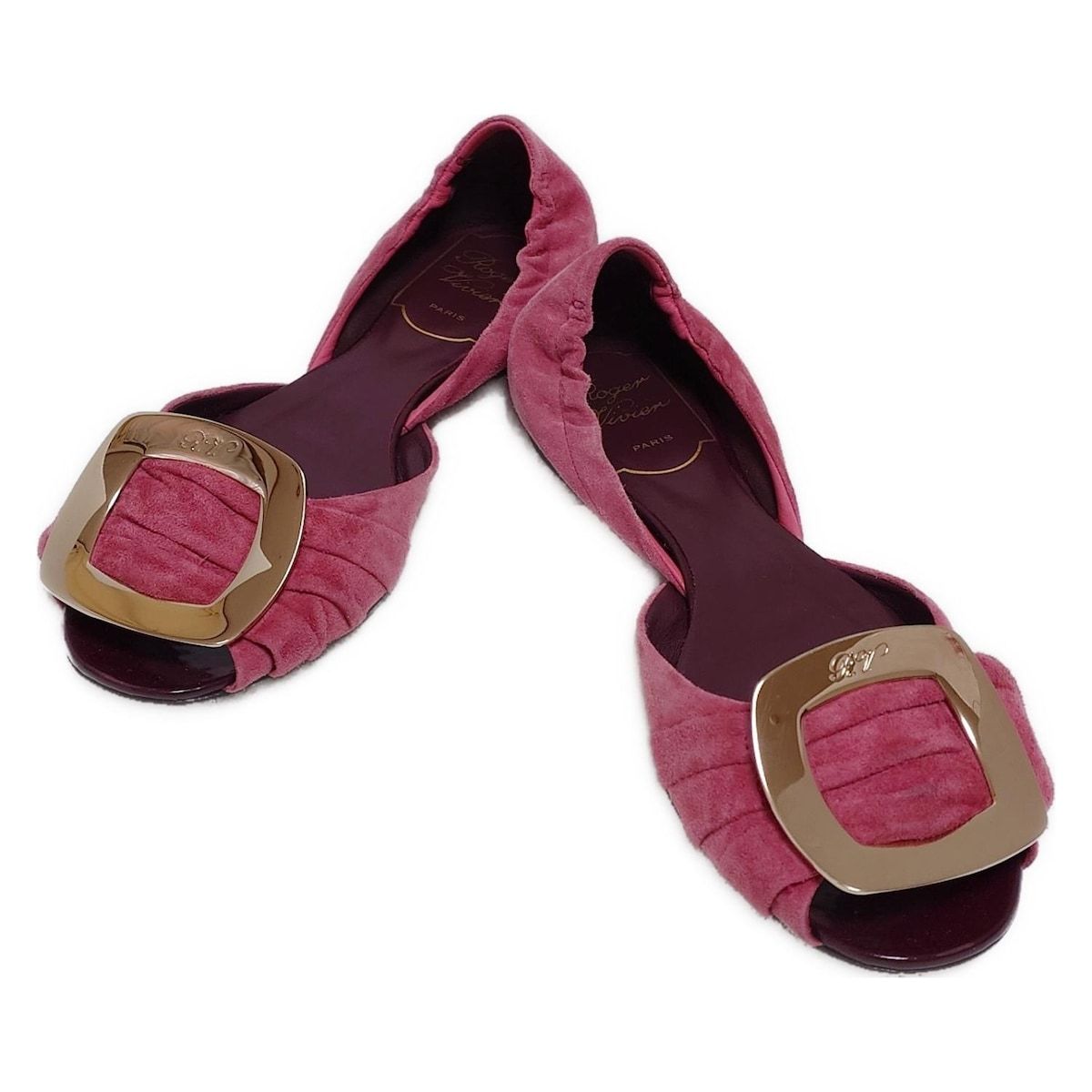 RogerVivier ロジェヴィヴィエ フラットシューズ 34 1 2 レディース - ピンク