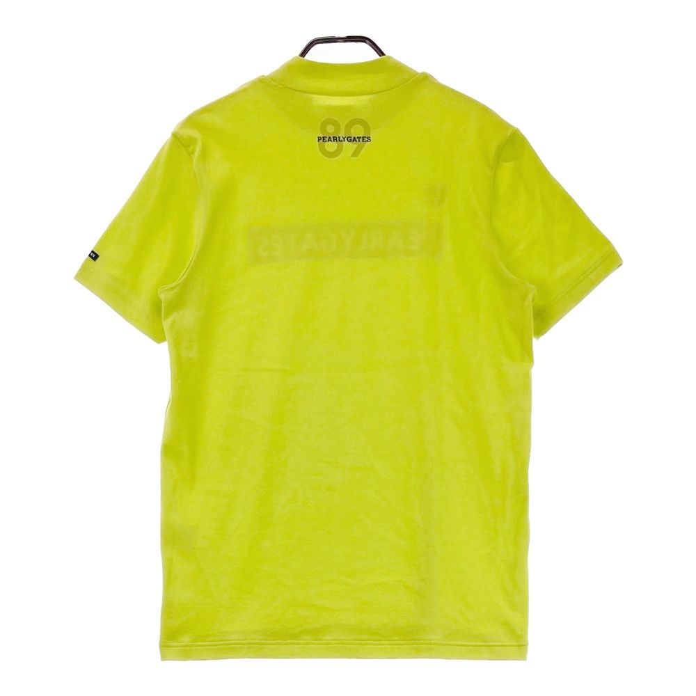 サイズ 6 PEARLY GATES パーリーゲイツ ハイネック 半袖Tシャツ ロゴ グリーン系 240101543904 ゴルフウェア メンズ ストスト
