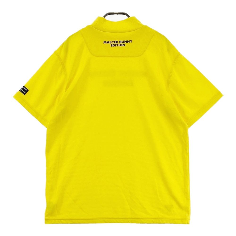 サイズ 6 MASTER BUNNY EDITION マスターバニーエディション ハイネック 半袖Tシャツ イエロー系 240101547414 ゴルフウェア メンズ ストスト