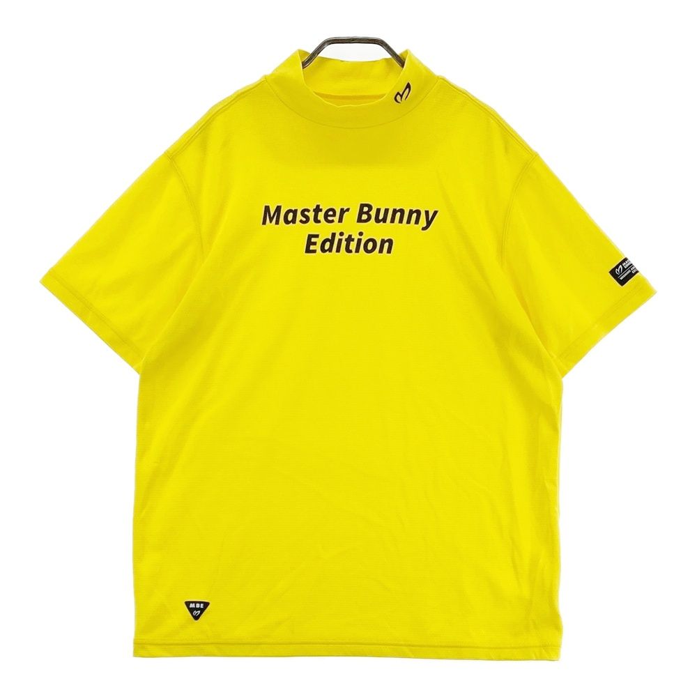 サイズ 6 MASTER BUNNY EDITION マスターバニーエディション ハイネック 半袖Tシャツ イエロー系 240101547414 ゴルフウェア メンズ ストスト