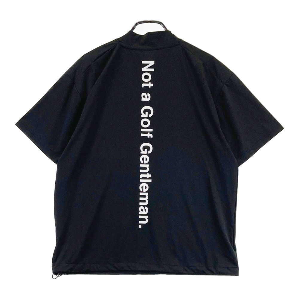 サイズ M CAPTAINS HELM GOLF キャプテンズ ヘルム ゴルフ 半袖モックネックTシャツ ブラック系 240101547624 ゴルフウェア メンズ ストスト