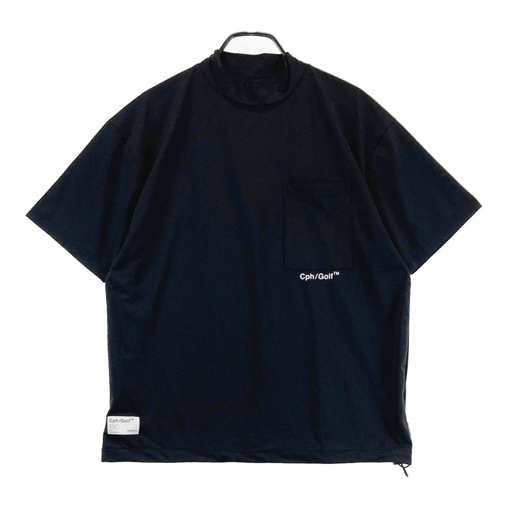 サイズ M CAPTAINS HELM GOLF キャプテンズ ヘルム ゴルフ 半袖モックネックTシャツ ブラック系 240101547624 ゴルフウェア メンズ ストスト