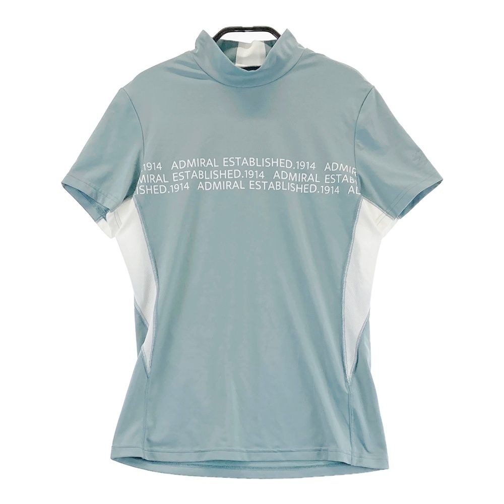 サイズ：M ADMIRAL アドミラル バイカラー モックネック半袖Tシャツ