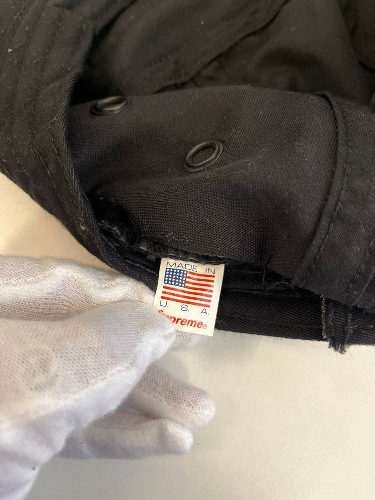  シュプリーム SUPREME Military Camp Cap Black Box Logo ミリタリーキャンプキャップ ボックスロゴ 黒 ジェットキャップ 帽子 メンズ帽子 キャップ ブラック 101 hat-180 その他 キャップ