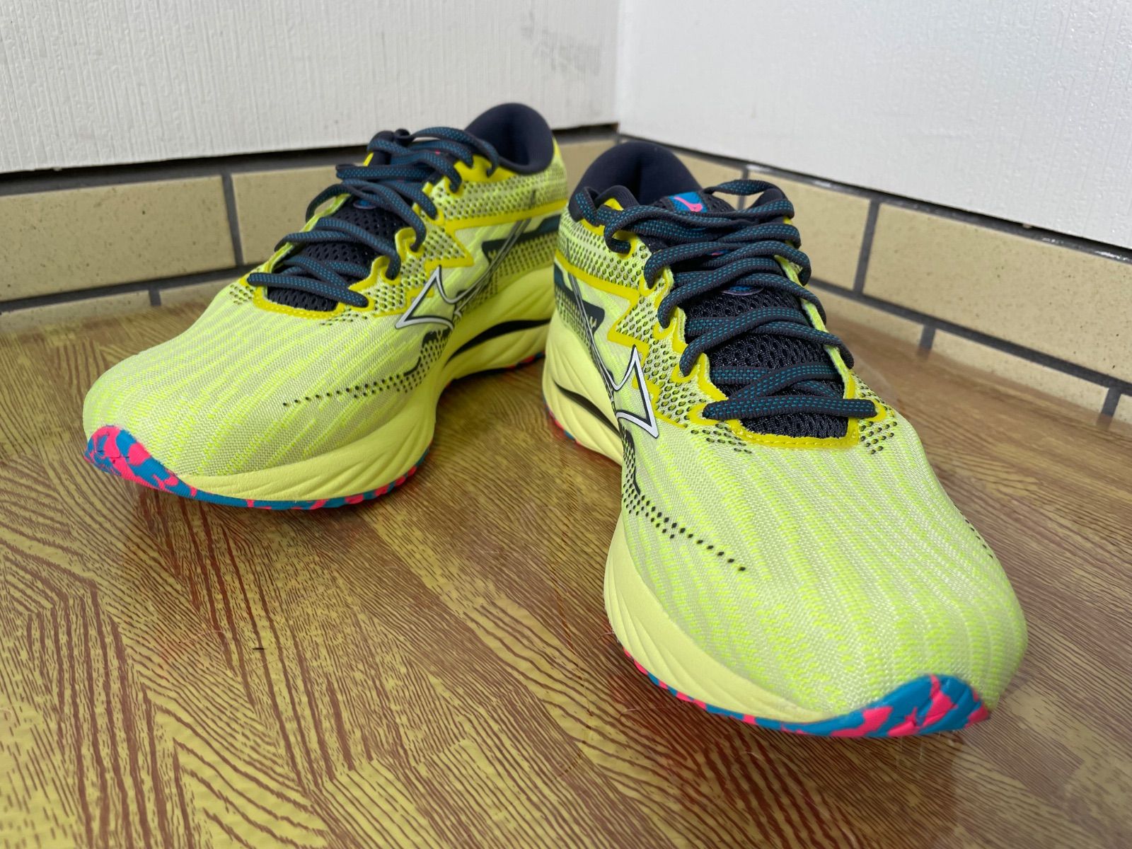 MIZUNO ミズノ WAVE RIDER 27 イエロー ランニングシューズ 26.5cm