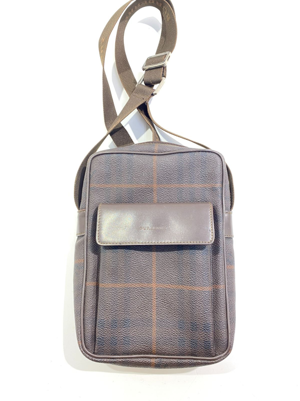 七重浜792-4-071025nh BURBERRY LONDON バーバリー ロンドン ショルダーバッグ スモークチェック メンズ