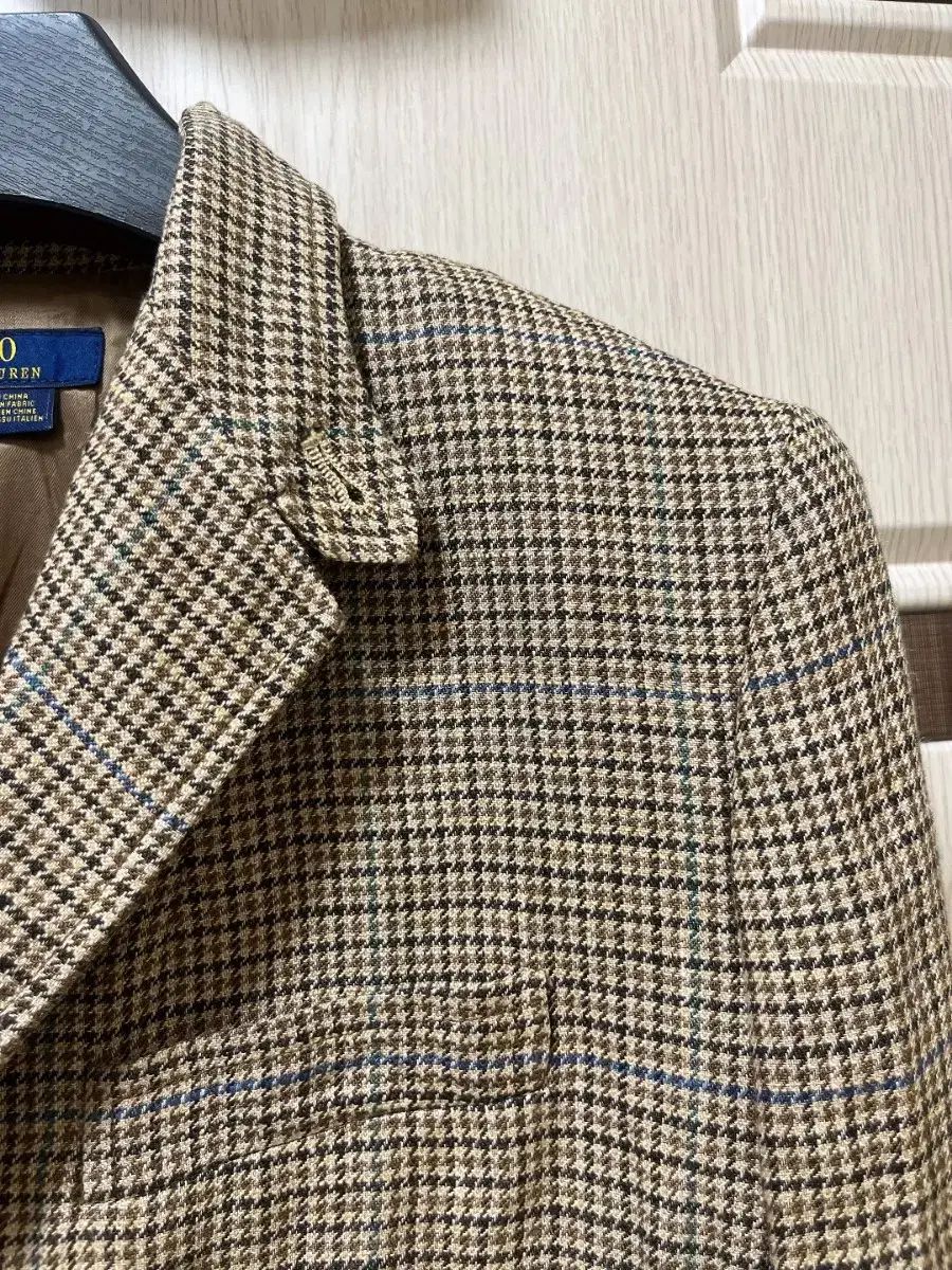 ポロラルフローレン レディース リネン ハウンドトゥース ツイード ジャケット ブレザー スーツ MAAHADDERANG_COM