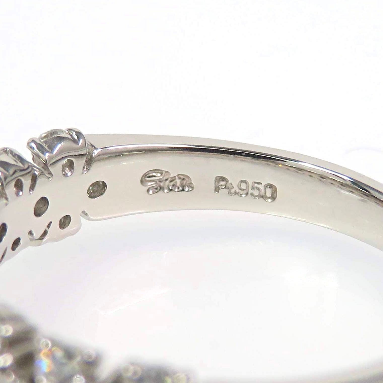 STAR JEWELRY スタージュエリー Pt950 ダイヤモンド0.42ct リング 