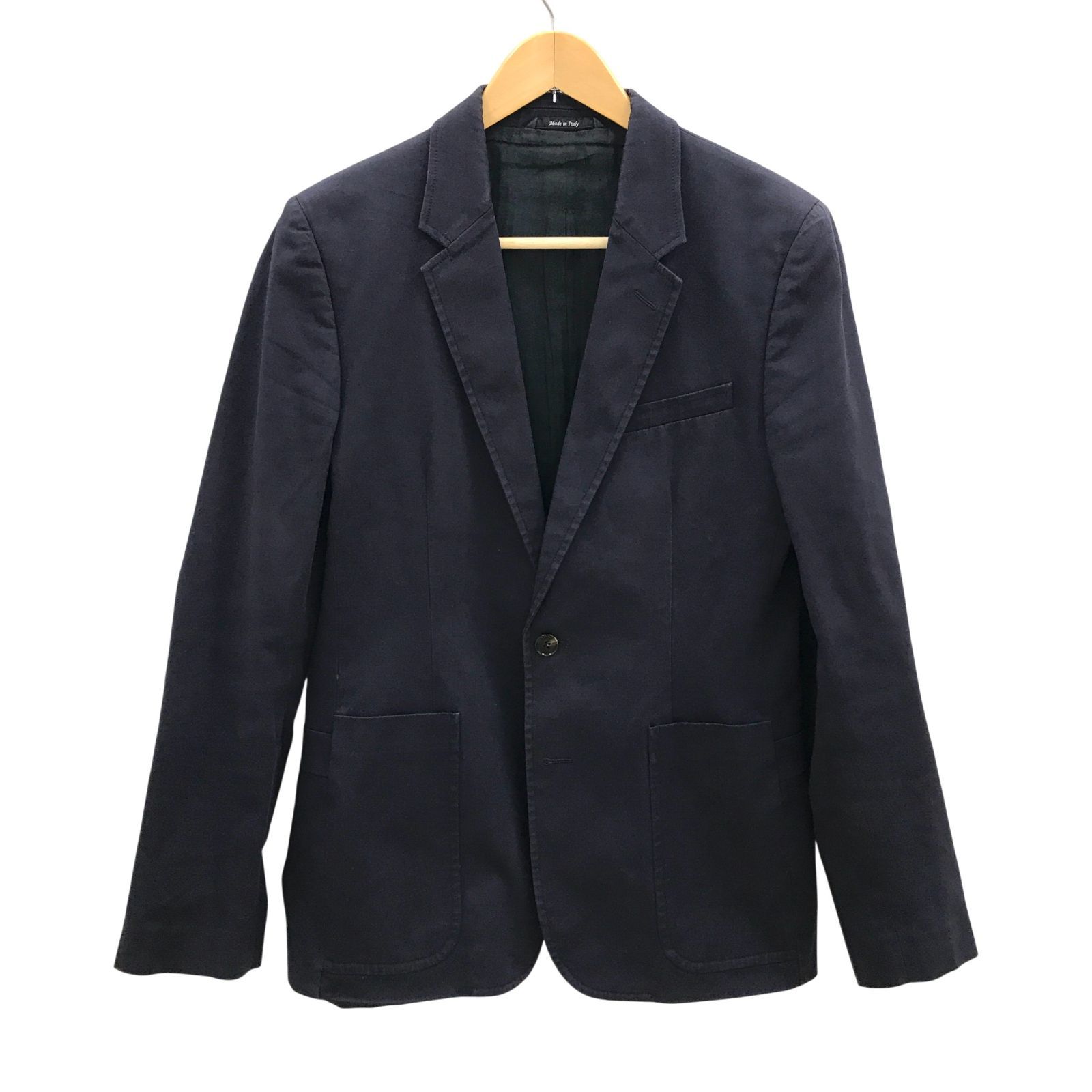 Z1555Maison Margiela メゾンマルジェラ テーラードジャケット 紺 綿