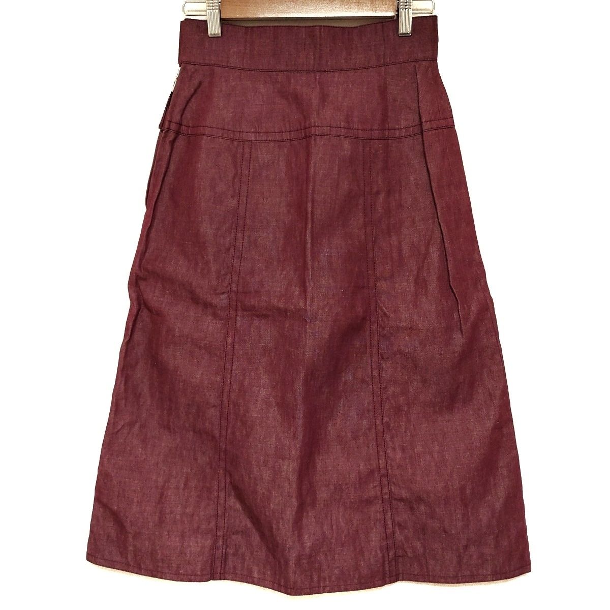 LOUIS VUITTON ルイヴィトン ロングスカート サイズ38 M レディース - ボルドー