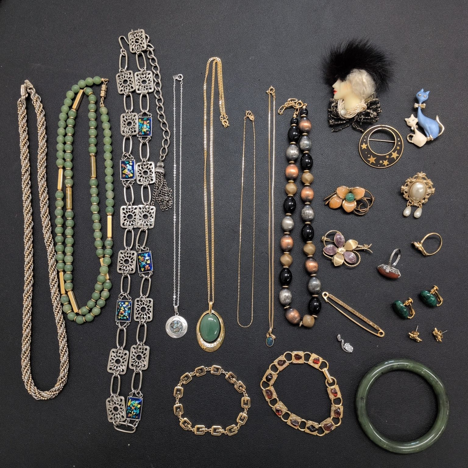 遺品整理 まとめて⑲ ジュエリー SILVER925あり K18GPあり ブランド GIVENCHY ブレスレット ネックレス リング ブローチ