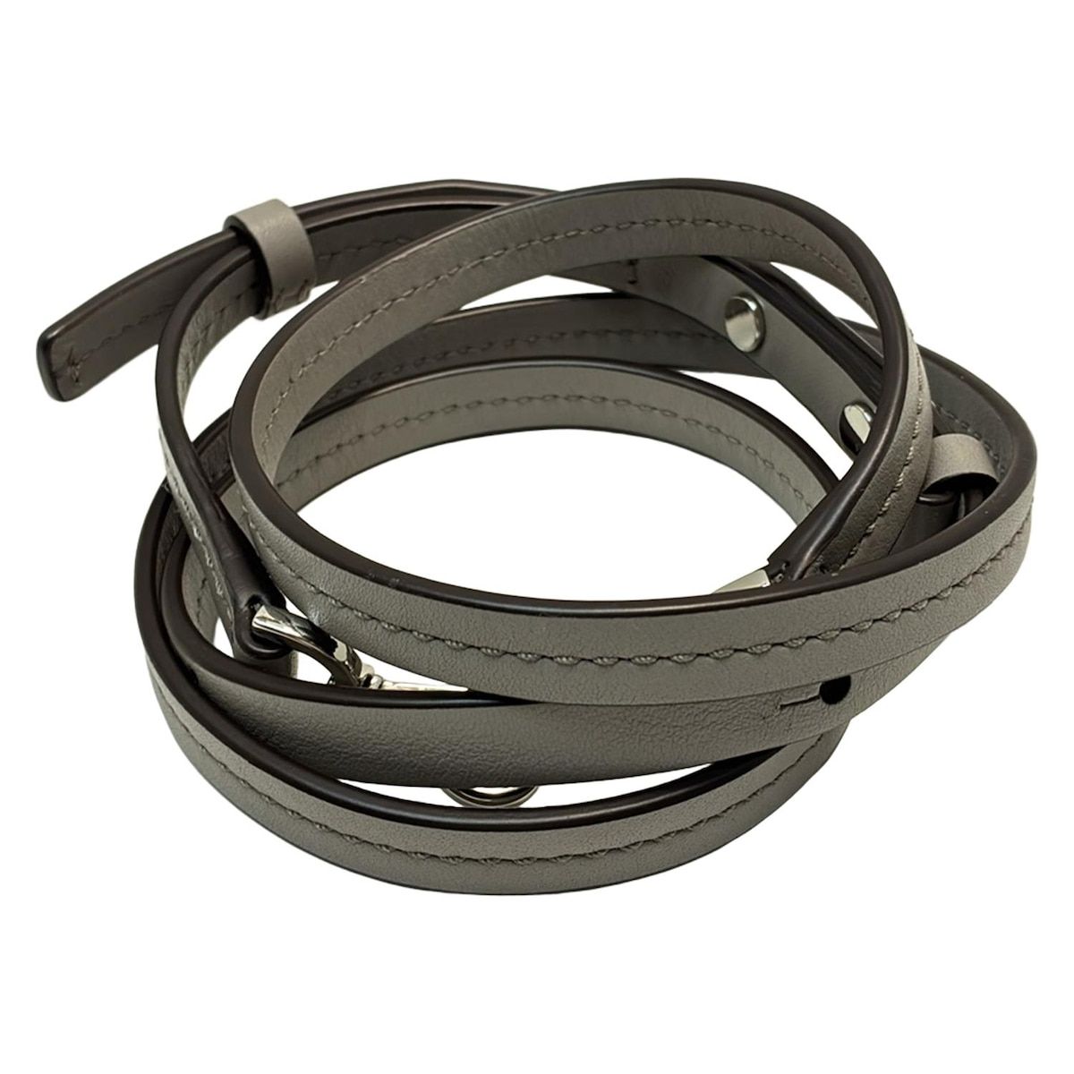 MICHAEL KORS マイケルコース トートバッグ - グレー×シルバー フラワー 花 レザー DECORATOM_COM_BR