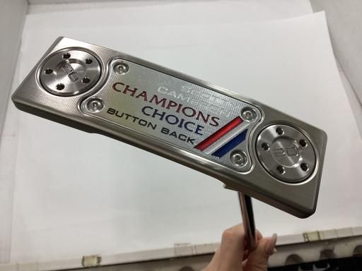 タイトリスト SCOTTY CAMERON CHAMPIONS CHOICE BUTTON BACK NEWPORT 2 PLUS 2025 33インチ パター PT スチール フレックスその他 メンズ 男性用 右利き 右用 Aランク ゴルフク