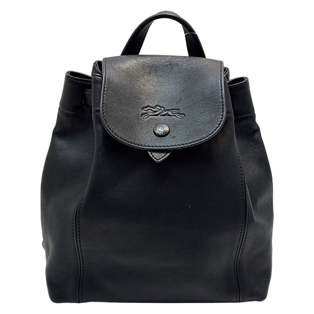 LONGCHAMP ロンシャン リュックサック - 黒 レザー