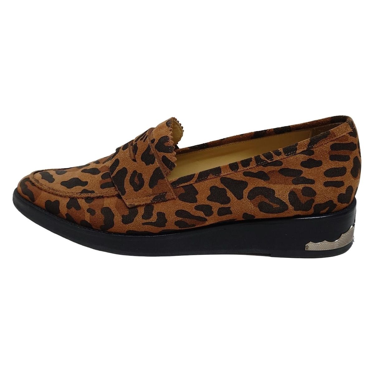 TOGA PULLA トーガプルラ ローファー 37 レディース - ブラウン×黒 豹柄