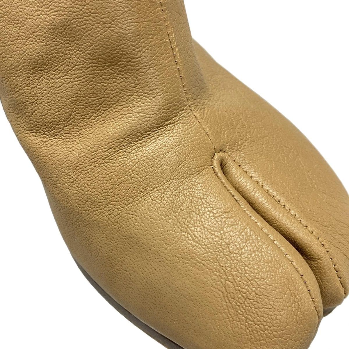  Maison Margiela メゾンマルジェラ ショートブーツ 37 レディース - ライトブラウン タビ アウトソール張替済 レザー ブーティ ブーツ