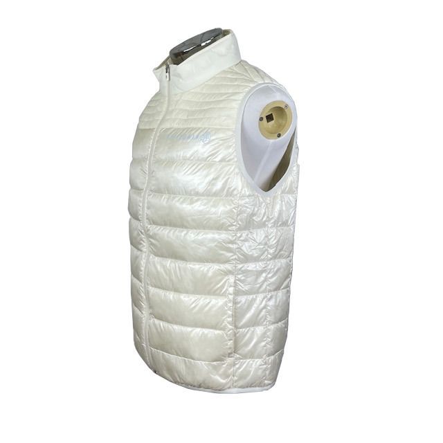 カステルバジャック 軽量ハイブリッドダウンベスト -1 シロ