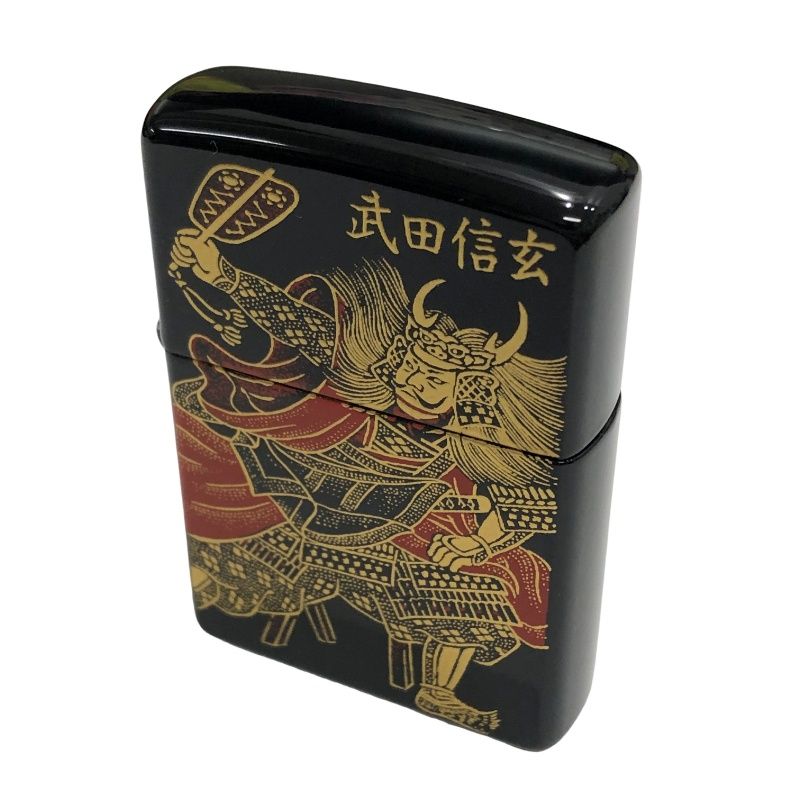 ZIPPO ジッポ ライター 武将シリーズ 武田信玄 本漆塗り 1997年 アメリカ製 木箱ケース付属