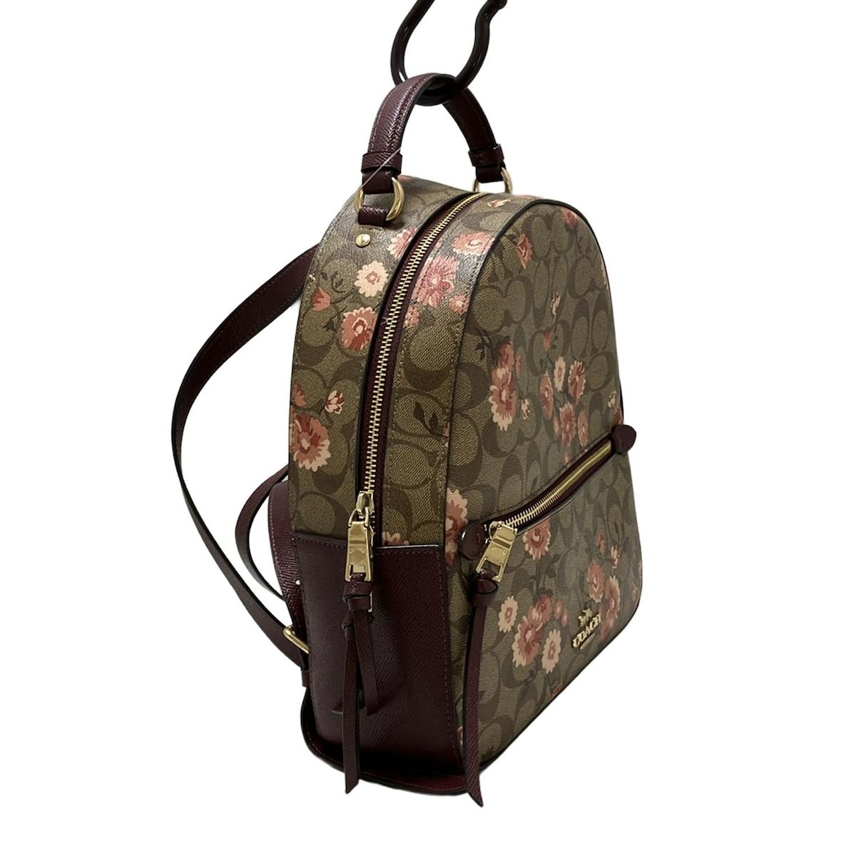 COACH コーチ リュックサック シグネチャープレイリーデイジークラスターフローラルプリントジョーダンバックパック 3054 レザー