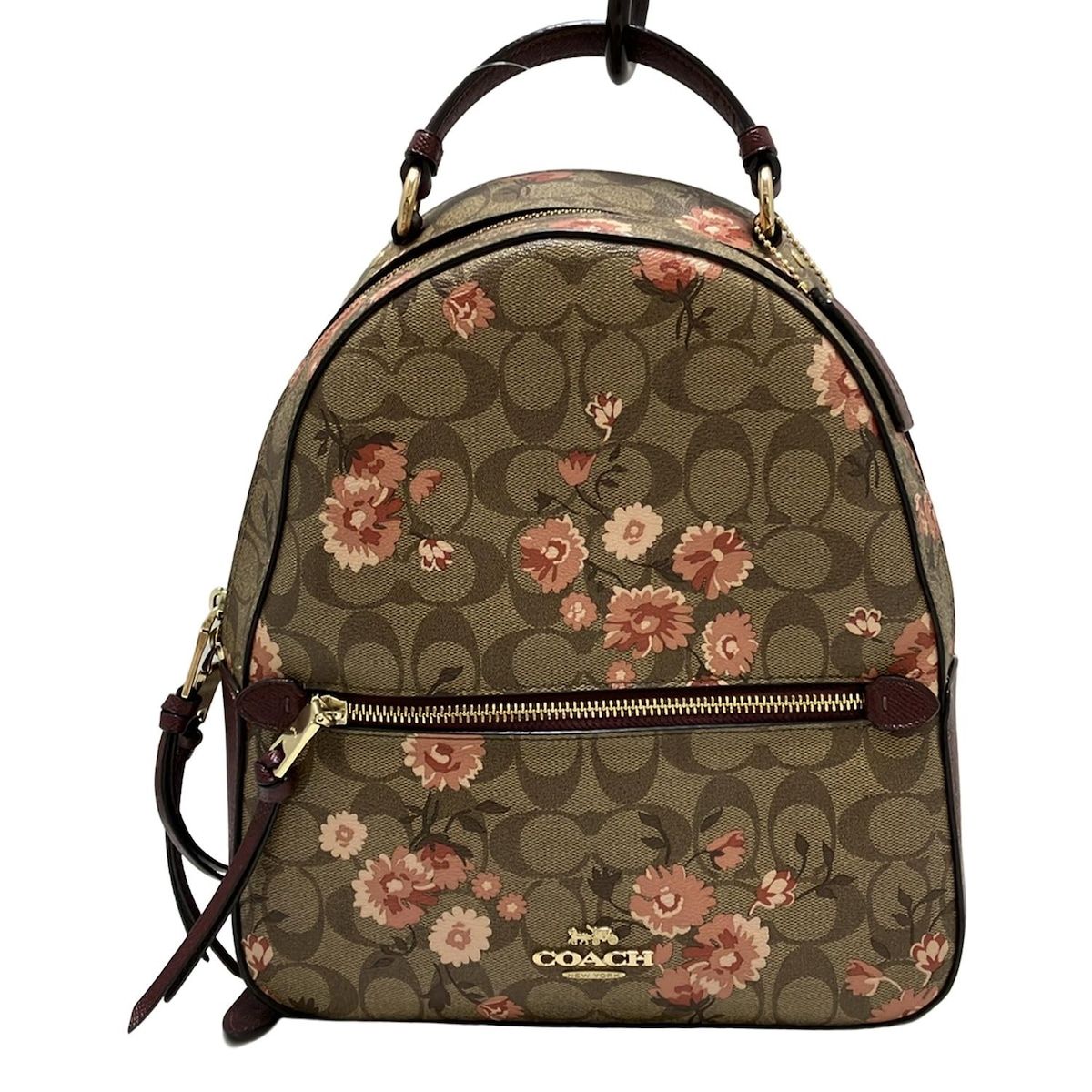 COACH コーチ リュックサック シグネチャープレイリーデイジークラスターフローラルプリントジョーダンバックパック 3054 レザー