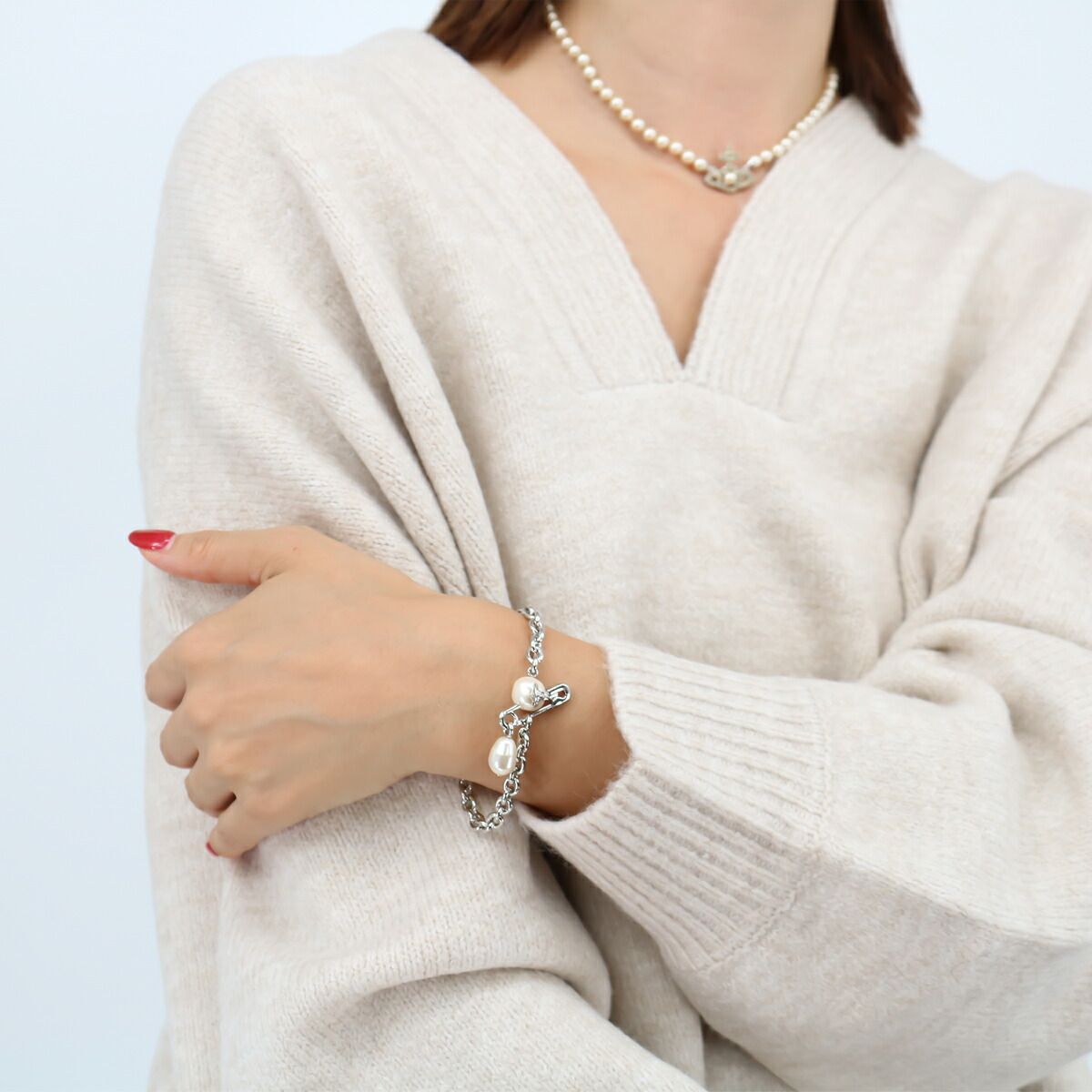 □Vivienne Westwood ヴィヴィアン ウエストウッド パールブレスレット